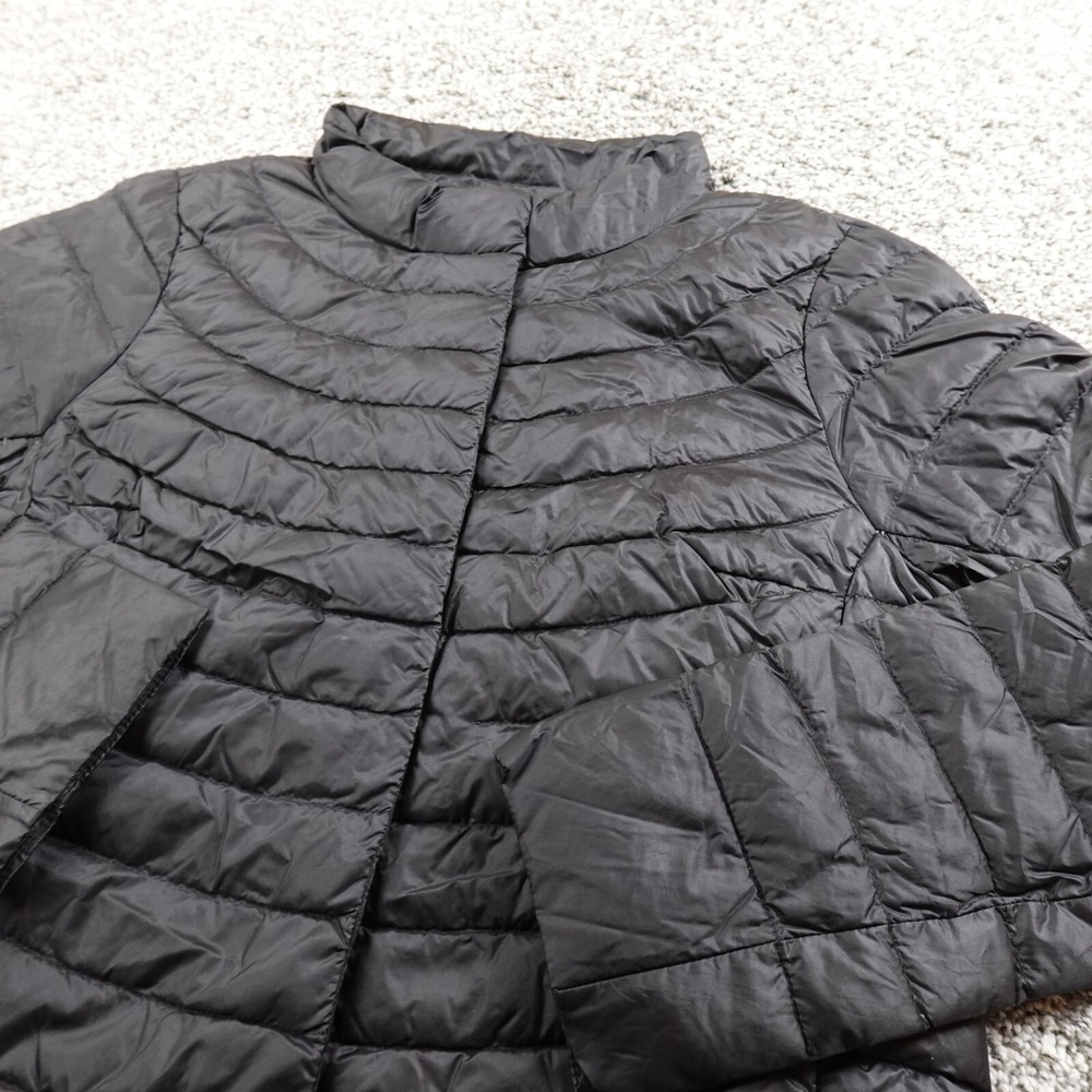 Athleta Jacket Womens XS Black Quilted Packable‎ Insulated Down Zip Puffer Coat